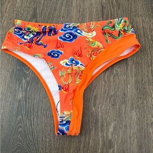 $ Clearance Sale $ SHEIN Vibrant Dragon Print Bikini Bottom
